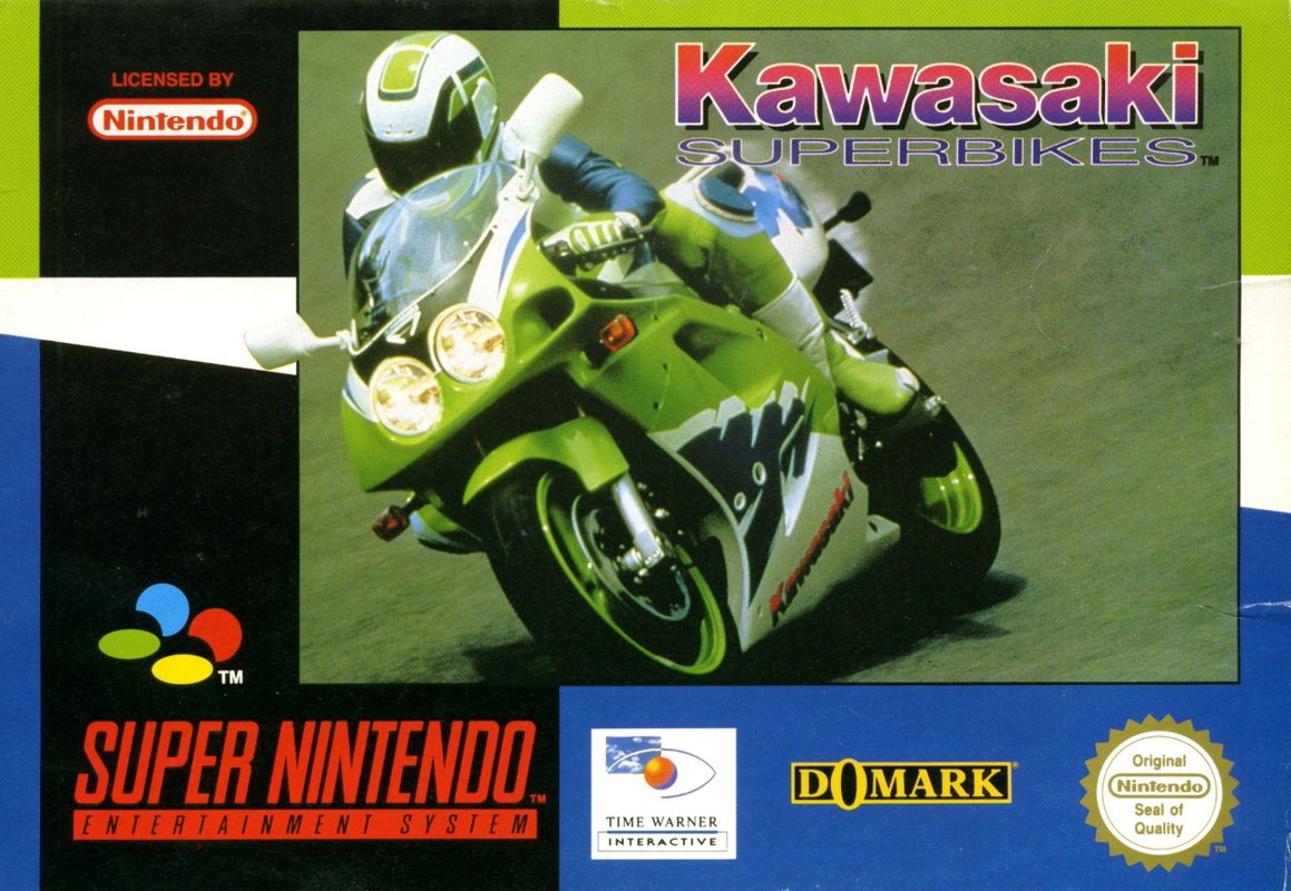 Kawasaki Superbike Challenge box art for Super Nintendo